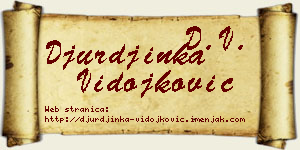 Đurđinka Vidojković vizit kartica